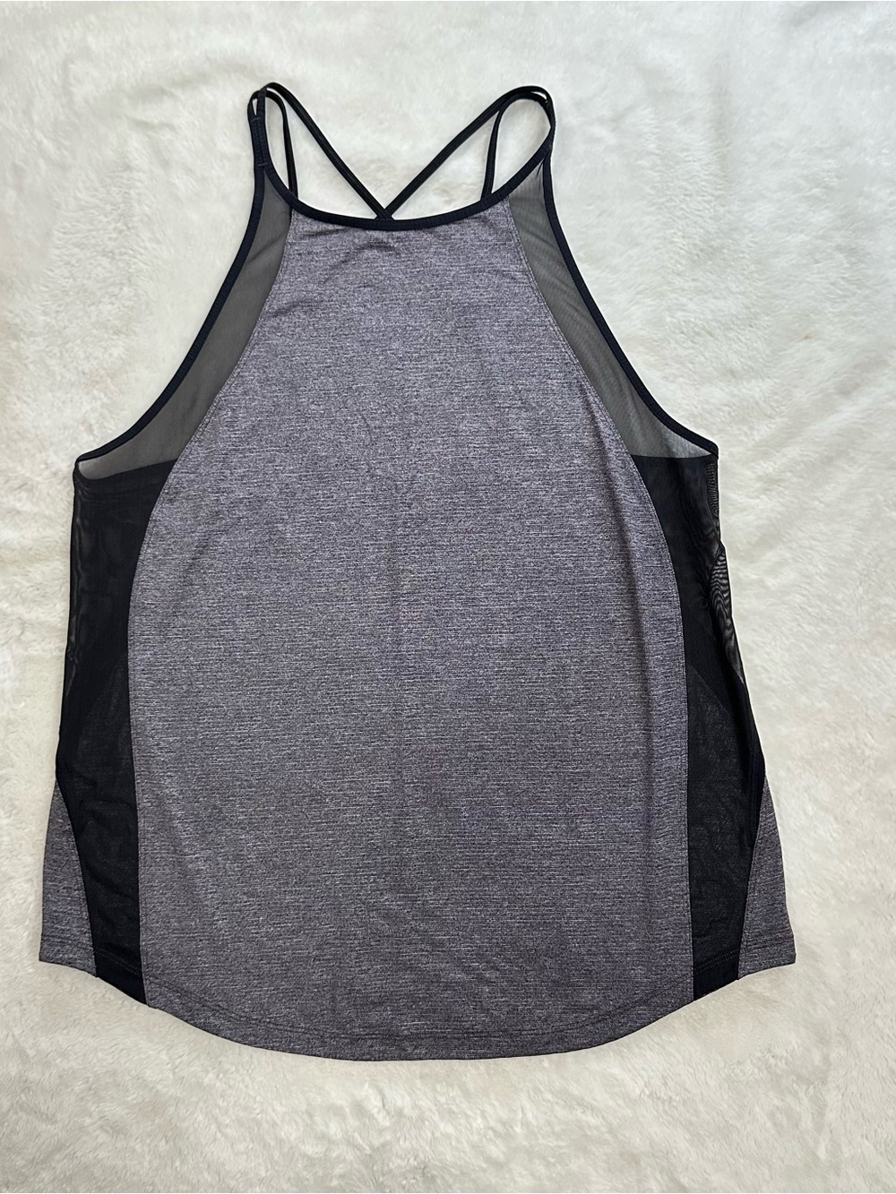 Lululemon Run Off-Route Tank Heathered Black / Black Size 10
